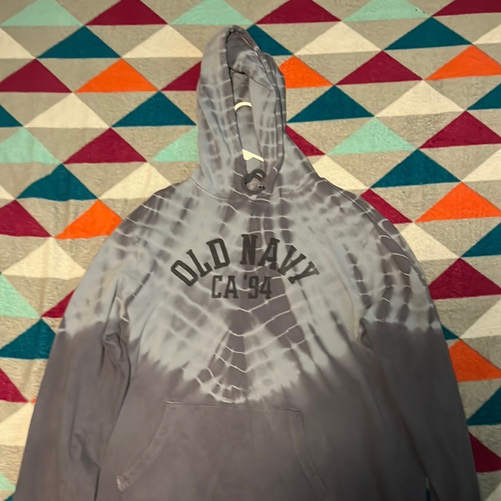 VERY NICE OLD NAVY PULLOVER - BLUE TIEDYE
